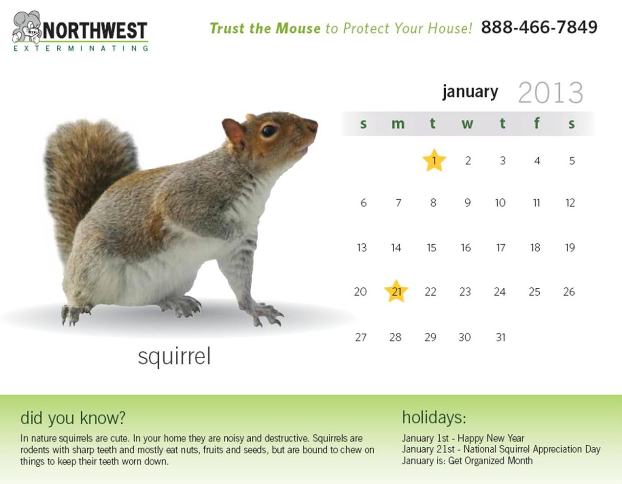 Pest Calendar