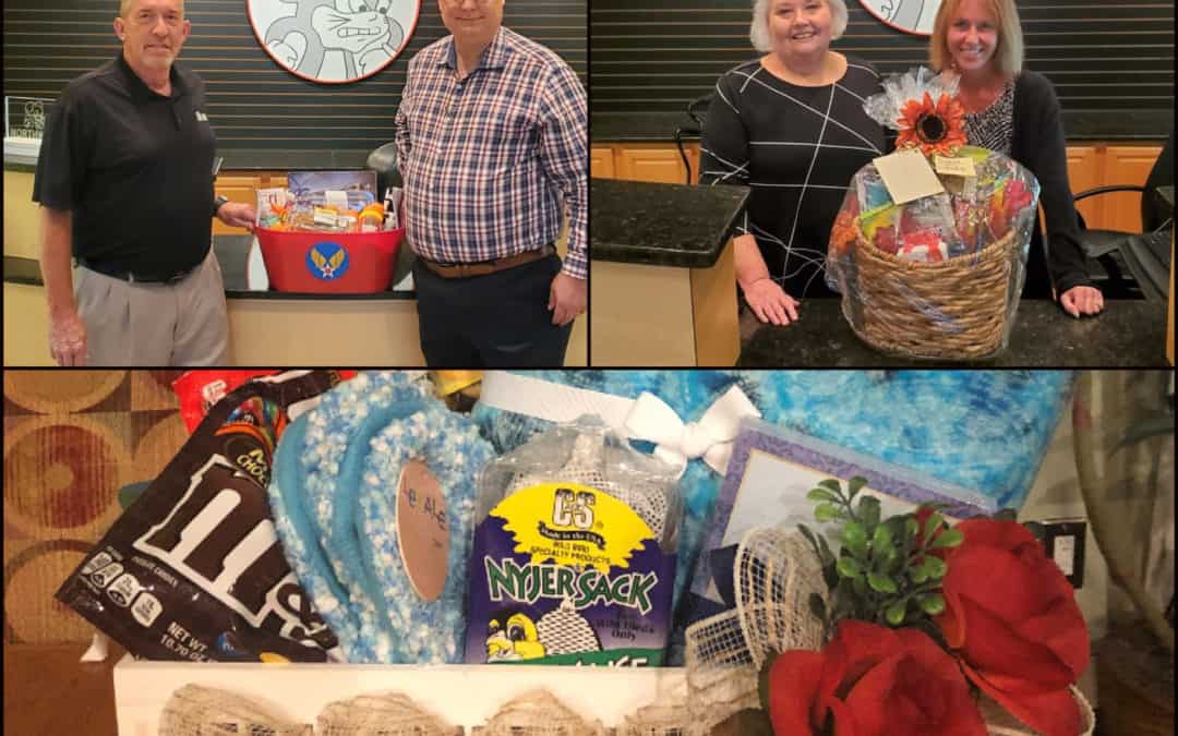 Northwest Departments Drop Off Personalized Baskets to Gaines Park Residents