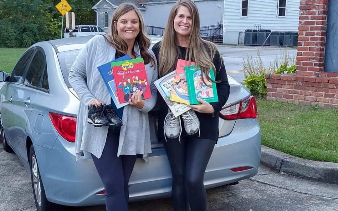 Northwest Smyrna & Wildlife Teams Donate Sneakers & Books to Local Charities