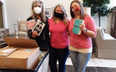 The Northwest Dallas Team Donates Books to The Pearl at Dallas