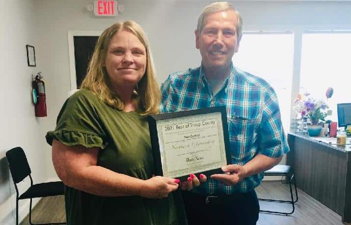 Northwest Exterminating LaGrange Service Center Wins 2021 Best of Troup County