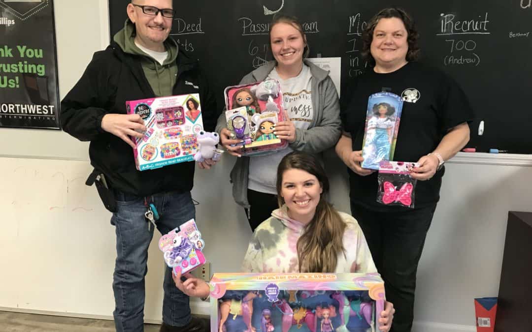 Northwest Exterminating Monroe Service Center Comes Together to Bring Birthday Cheer for Foster Child