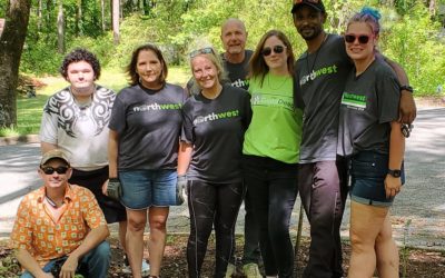 Newnan Service Center Offers a Lending Hand to Help Clean Up Yard